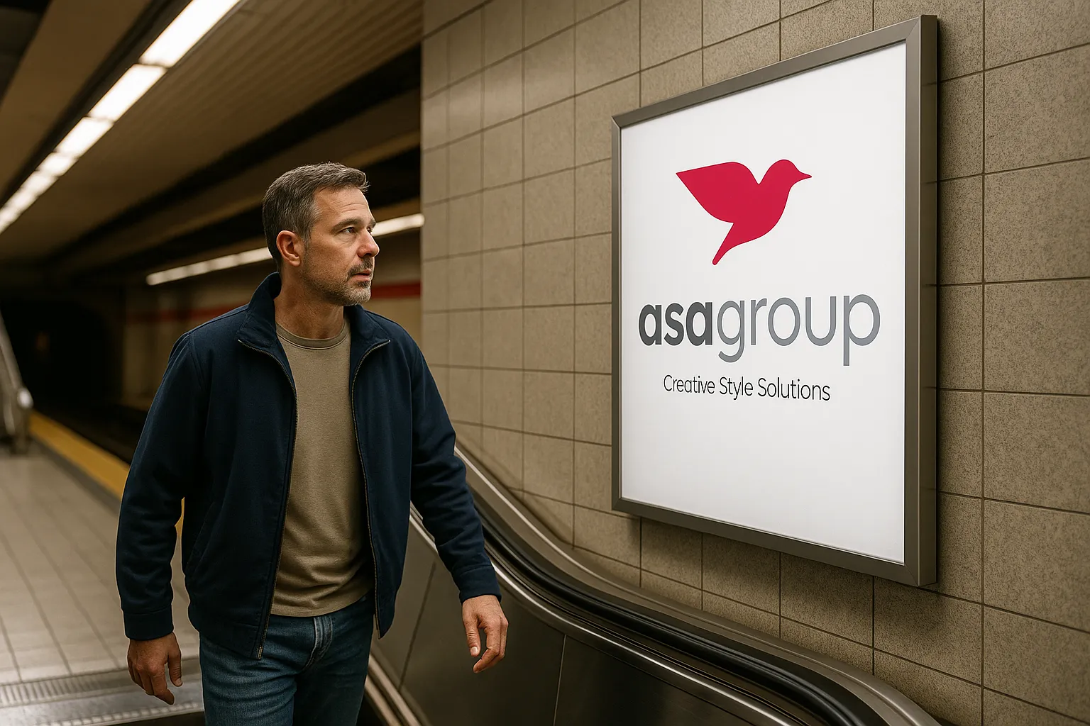 تبلیغات در مترو در نقطه مکث چندثانیهای مسافر، جایی که مخاطب بهطور طبیعی فرصت مشاهده پیام برند را دارد.