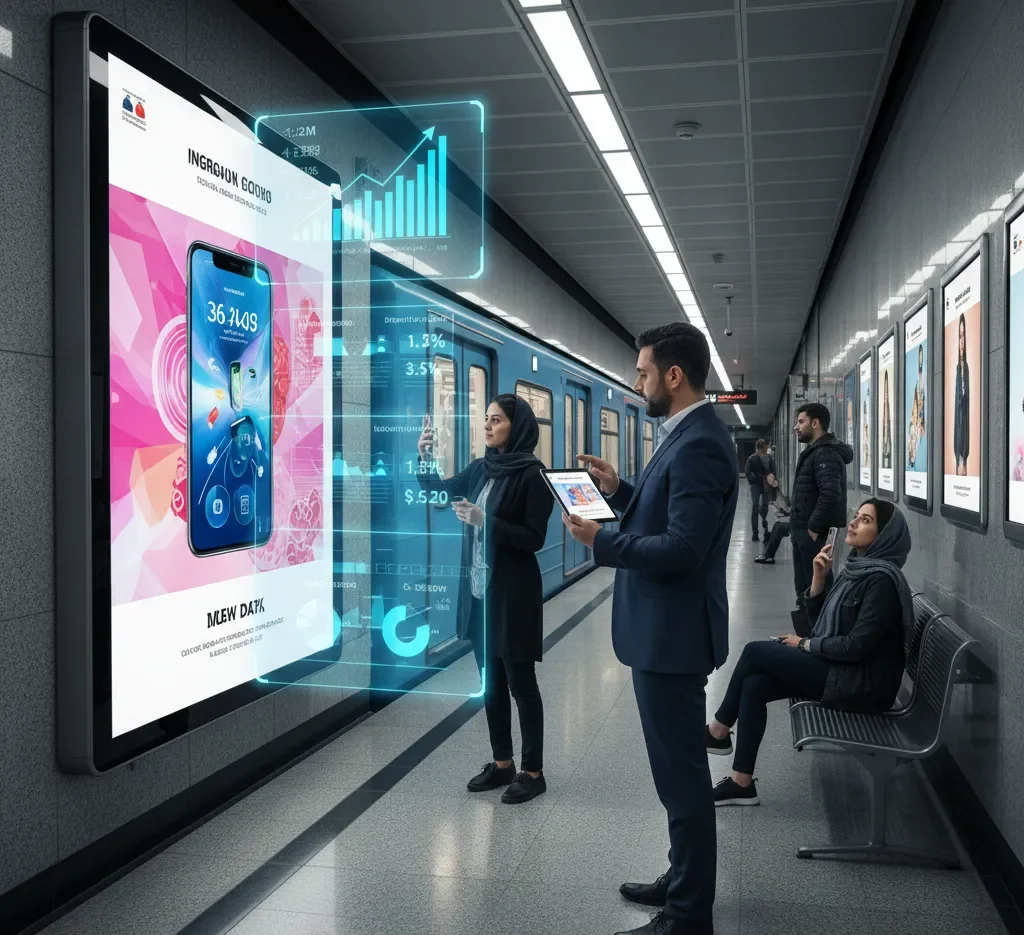 تبلیغات در مترو تهران در راهروهای انتظار و تأثیر آن بر ماندگاری برند در ذهن مخاطب